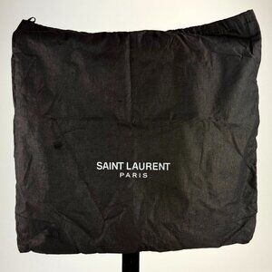 Authentic Saint Laurent Fully Lined Black Drawstring Dust Bag 14x14